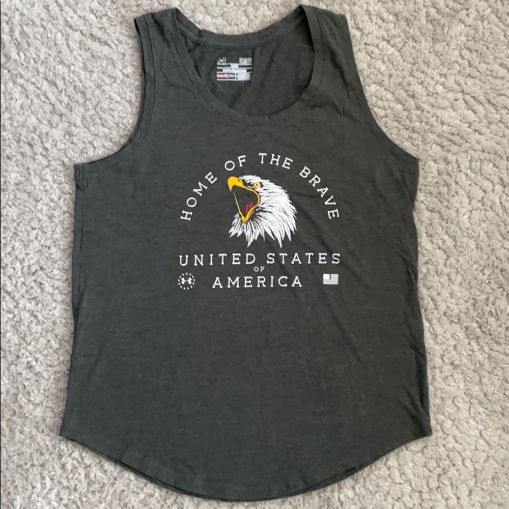 Under Armour patriotic muscle tank
